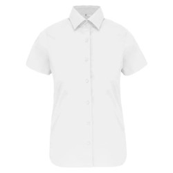 Chemise Coton / Élasthanne Manches Courtes Femme 
