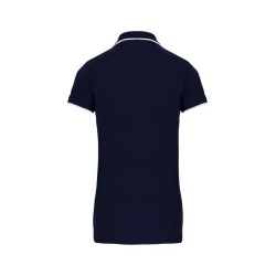 Polo Maille Piquée Manches Courtes Femme 