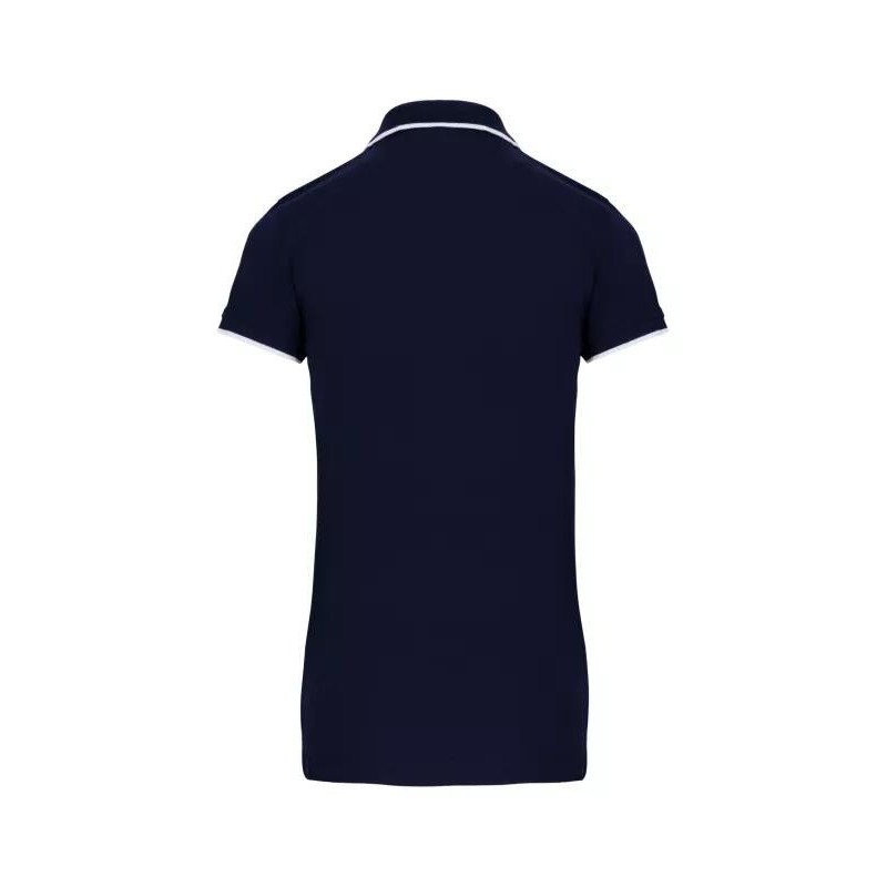 Polo Maille Piquée Manches Courtes Femme 