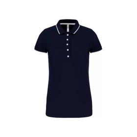 Polo Maille Piquée Manches Courtes Femme 