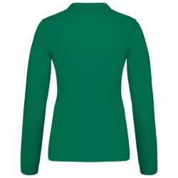 Polo Piqué Manches Longues Femme 