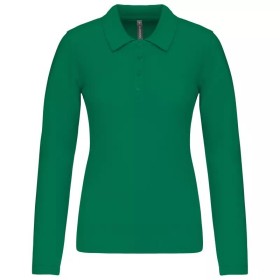 Polo Piqué Manches Longues Femme 