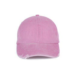 Casquette vintage effet déchirée - 6 panneaux 
