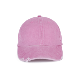 Casquette vintage effet déchirée - 6 panneaux 