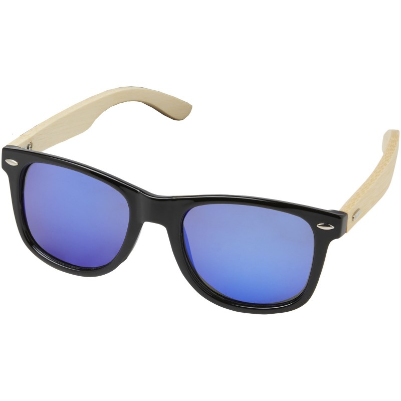 Lunettes de soleil polarisées miroir Taiyō en rPET/bambou dans coffret cadeau 