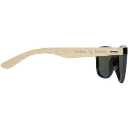 Lunettes de soleil polarisées miroir Taiyō en rPET/bambou dans coffret cadeau 