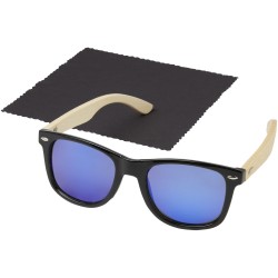 Lunettes de soleil polarisées miroir Taiyō en rPET/bambou dans coffret cadeau 