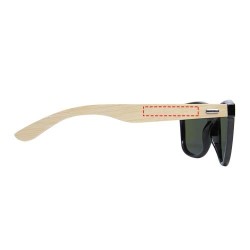 Lunettes de soleil polarisées miroir Taiyō en rPET/bambou dans coffret cadeau 