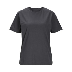 Tee-shirt en coton organique femmeCouleur:ASPHALT GREY