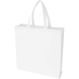 Sac shopping à soufflets EcoSeal non tissé recyclé et certifié GRS de 12 LCouleur:Blanc