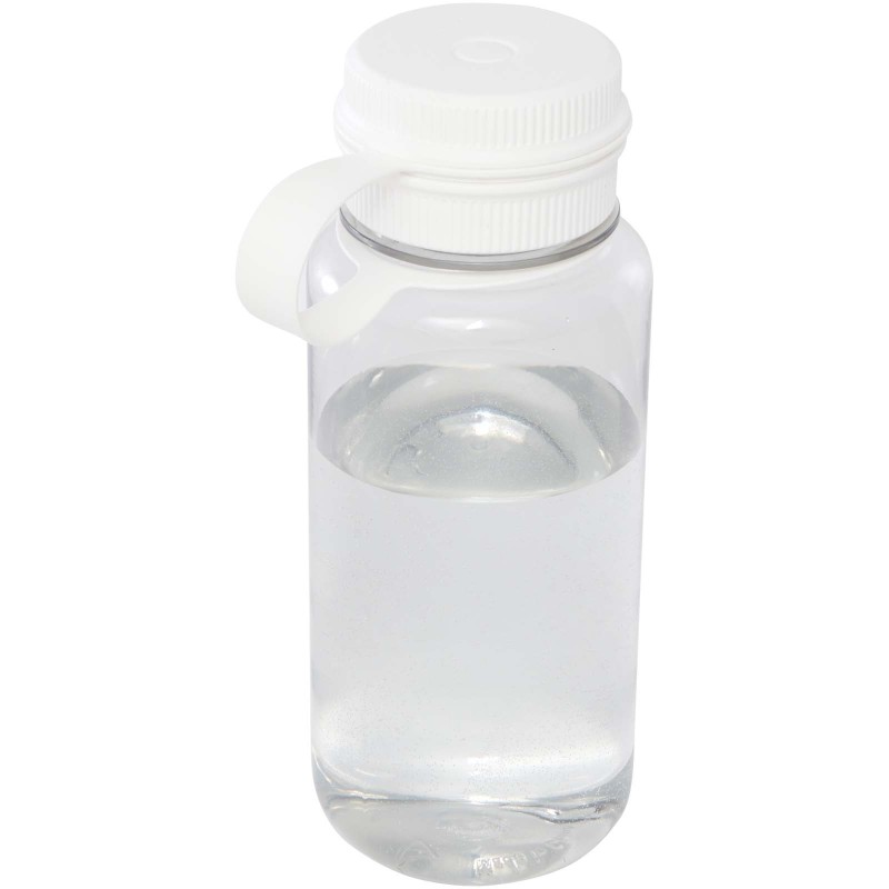 Bouteille sport Ryder de 900 ml en RPET certifié RCS avec couvercle multifonctionsCouleur:Blanc