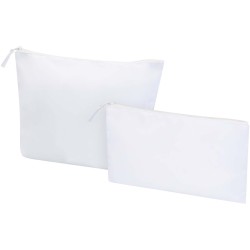 Set de trousses de toilette recyclées GRS SwiftCouleur:Blanc