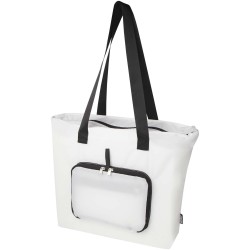 Sac shopping pliable EcoFold de 16 L en RPETCouleur:Blanc