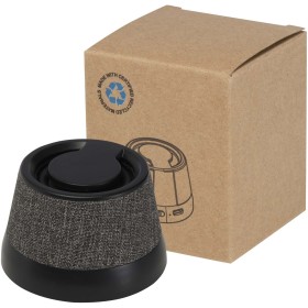 Haut-parleur Horna sans fil magnétique en plastique recyclé de 3 WCouleur:Noir