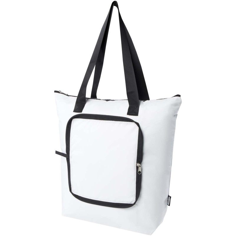 Sac isotherme pliable EcoFold de 15 L en RPETCouleur:Blanc