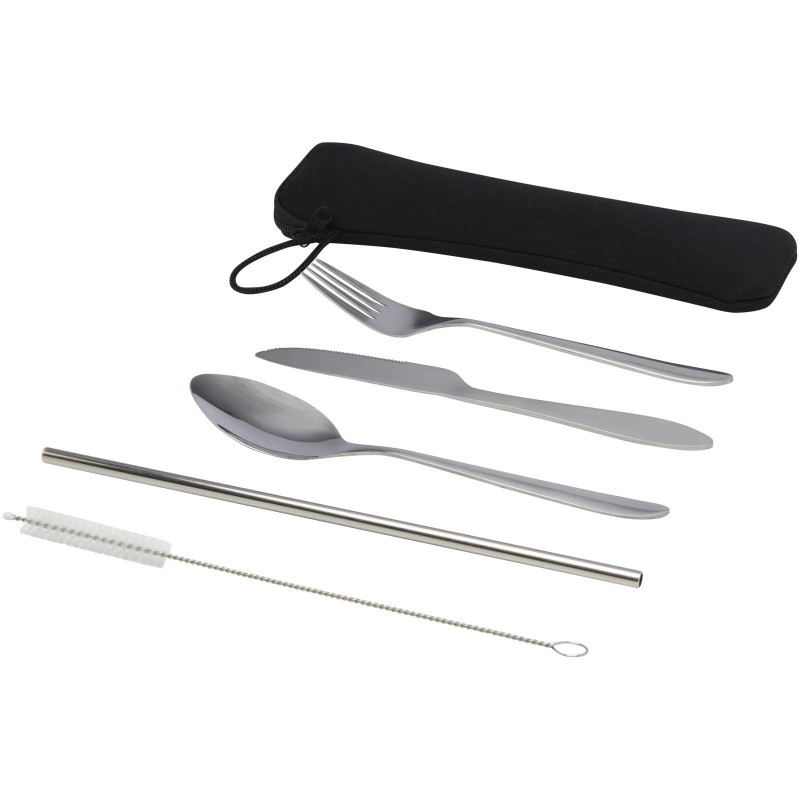 Ensemble de couverts Sheen 5 pièces en acier inoxydableCouleur:Argent