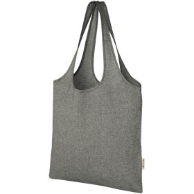 Sac shopping Pheebs tendance en coton recyclé de 150 g/m²Couleur:Noir chiné