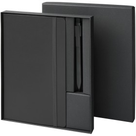 Coffret cadeau avec cahier A5 et stylo MoleskineCouleur:Noir