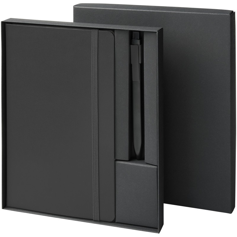 Coffret cadeau avec cahier A5 et stylo MoleskineCouleur:Noir
