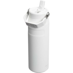 Bouteille d'eau de 700 ml avec paille rabattable Stanley IceFlow™ 2.0Couleur:Blanc givré