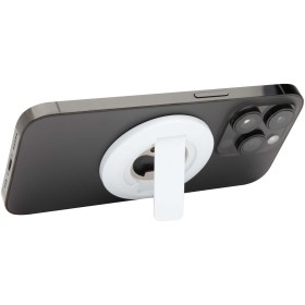Support de téléphone magnétique Ain en plastique recyclé avec décapsuleurCouleur:Blanc