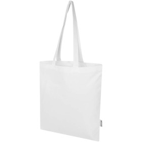 Sac shopping Madras Blend en coton recyclé GRS 140 g/m²Couleur:Blanc