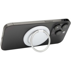 Support de téléphone Albali magnétique en plastique recyclé avec anneau de supportCouleur:Blanc