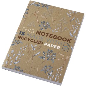 Cahier kraft Novella Austen A5 recyclé à couverture souple de 100 feuillesCouleur:Naturel