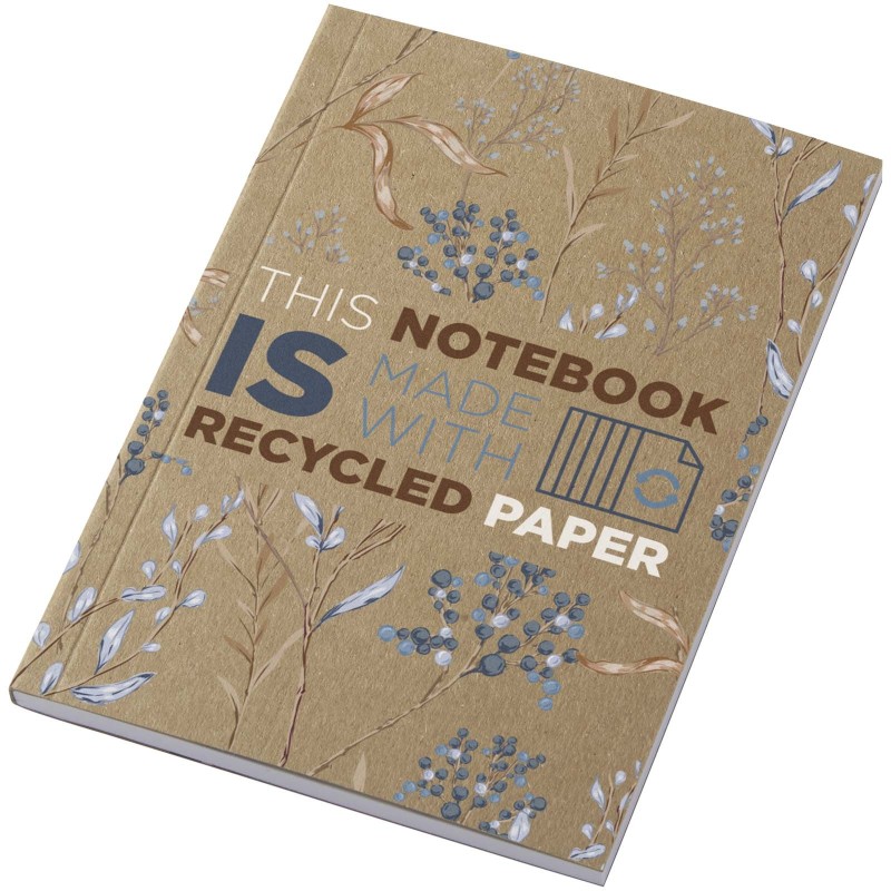 Carnet A6 à couverture souple recyclée en kraft Novella Austen avec 50 feuillesCouleur:Naturel