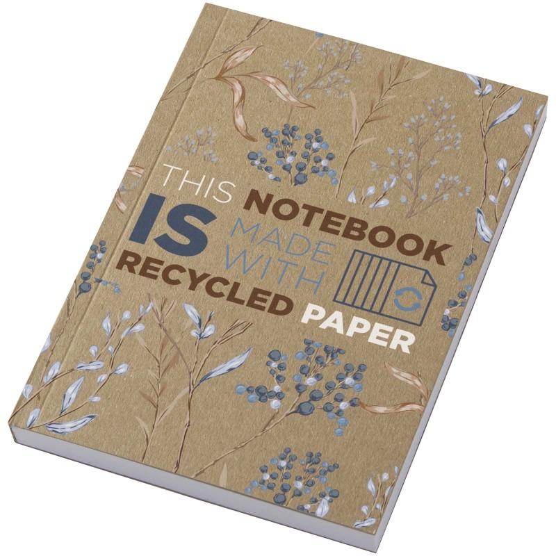 Carnet A6 à couverture souple recyclée en kraft Novella Austen avec 100 feuillesCouleur:Naturel