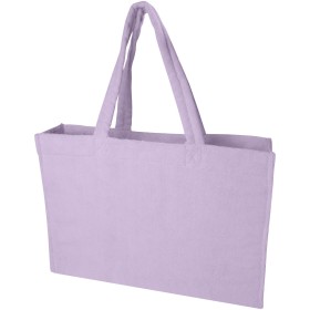 Sac shopping Siam en tissu éponge recyclé GRS de 13 LCouleur:Lilas