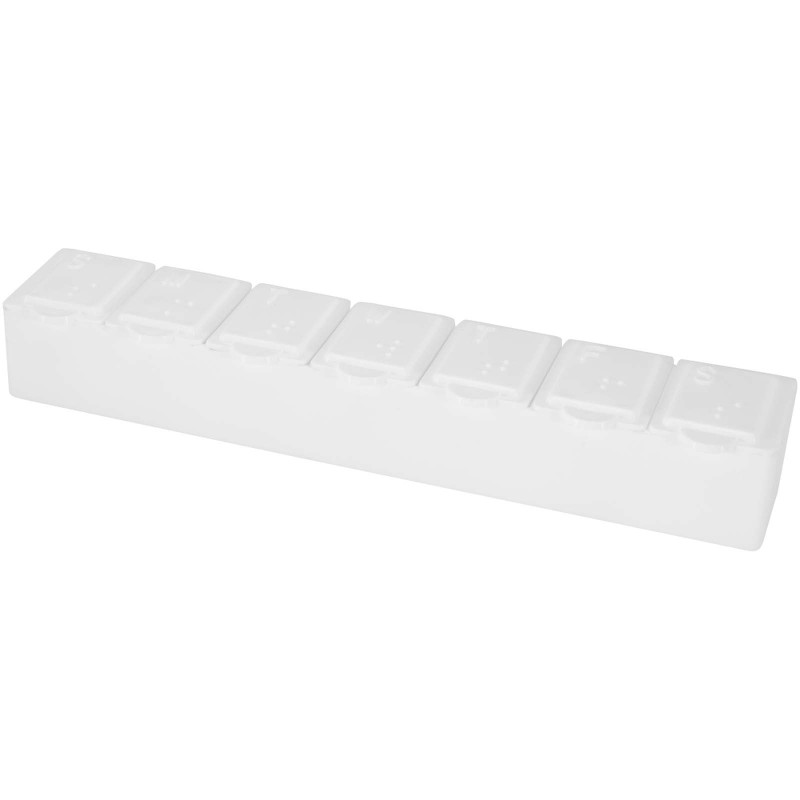 Pilulier semainier multi-vitamines DoseCouleur:Blanc