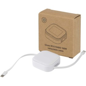 Câble rétractable 5 en 1 Gloas en matériaux recyclés pour synchronisation de données et charge rapide de 100 W avec kit d’outils