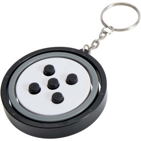 Porte-clés fidget gyroscope en plastique recyclé SpinxCouleur:Noir