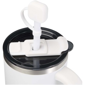 Capuchon pour paille Sip en siliconeCouleur:Blanc