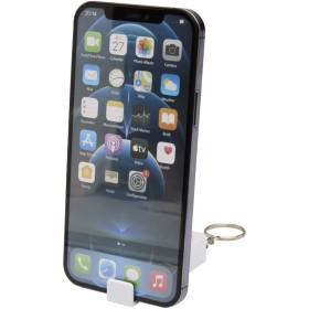 Support de téléphone Aggia avec jouet fidget en plastique recycléCouleur:Blanc