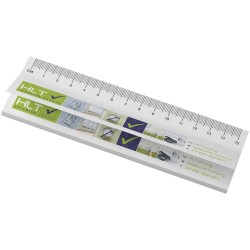 Notes autocollantes recyclées Sticky-Mate® avec règle imprimée 15 cmsCouleur:Blanc