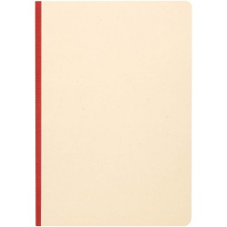 Carnet A5 Liliana à couverture souple en canne à sucre et RPETCouleur:Brick