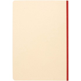 Carnet A5 Liliana à couverture souple en canne à sucre et RPETCouleur:Brick