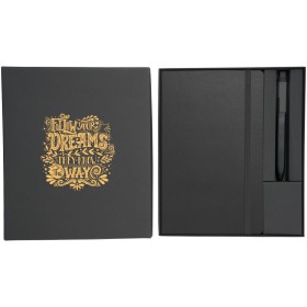 Coffret cadeau avec cahier A5 et stylo MoleskineCouleur:Noir