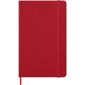 Agenda L quotidien 12 mois Moleskine à couverture rigideCouleur:Rouge écarlate