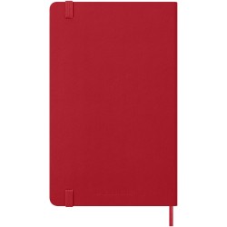Agenda L hebdomadaire 12 mois Moleskine à couverture rigideCouleur:Rouge écarlate