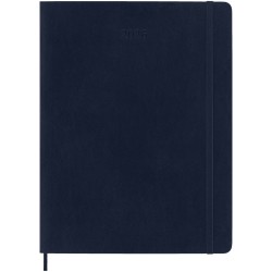 Agenda XL 12 mois Moleskine à couverture soupleCouleur:Bleu saphir