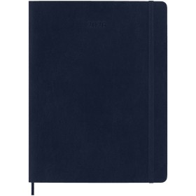 Agenda XL 12 mois Moleskine à couverture soupleCouleur:Bleu saphir