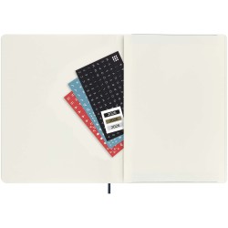 Agenda XL 12 mois Moleskine à couverture soupleCouleur:Bleu saphir