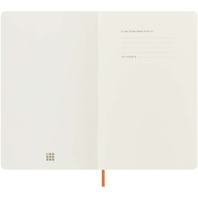 Carnet L Moleskine 100% VEGEA® Capri à couverture souple - lignéCouleur:Orange