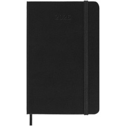 Agenda de poche quotidien 12 mois Moleskine à couverture rigideCouleur:Noir