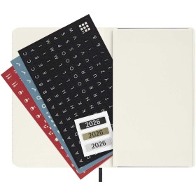Agenda de poche hebdomadaire 12 mois Moleskine à couverture soupleCouleur:Noir