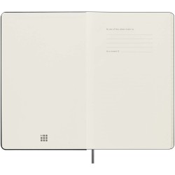 Agenda L hebdomadaire non daté Moleskine à couverture rigideCouleur:Noir