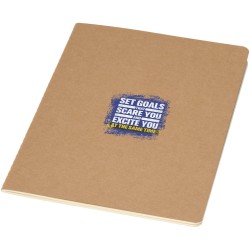 Carnet A5 en kraft avec pages lignées SlykCouleur:Naturel